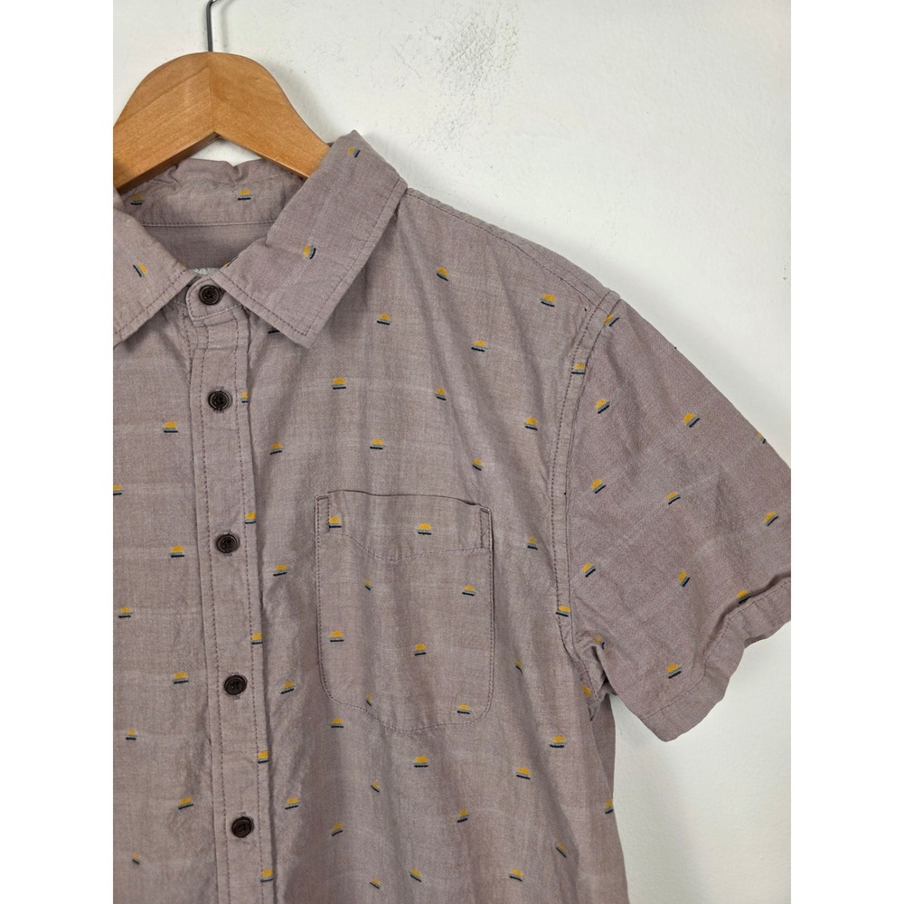 Katin Men's‎ Short Sleeve Button Up Shirt Sun Print Size Medium - Picture 3 of 7